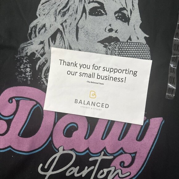 Dolly Parton womens black tee NWT short sleeve 0X - Picture 8 of 8